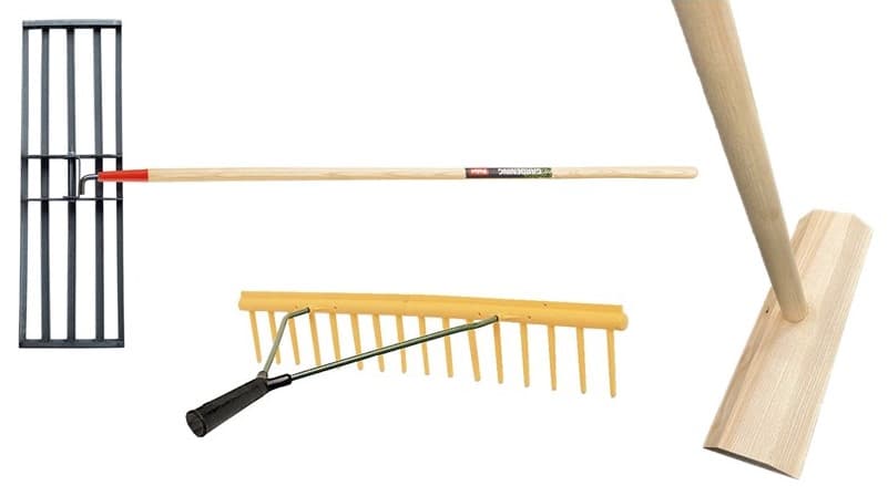 Rateaux niveleurs et pousse branche broyeurs branches